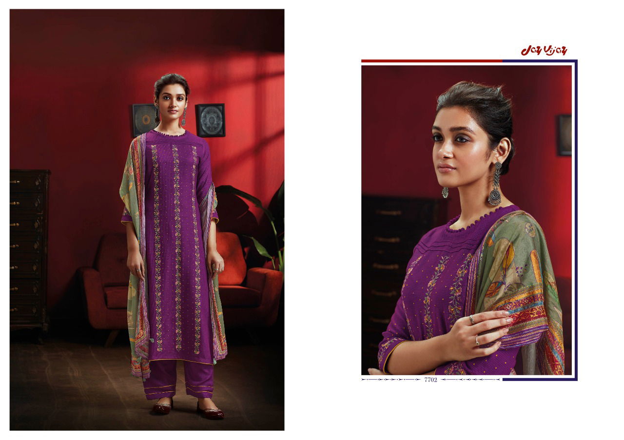Jay Vijay Dastoor Festive Wear Wholesale Dress Material Catalog